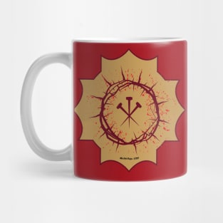 Crown of Thorns with Nails Cross Mug